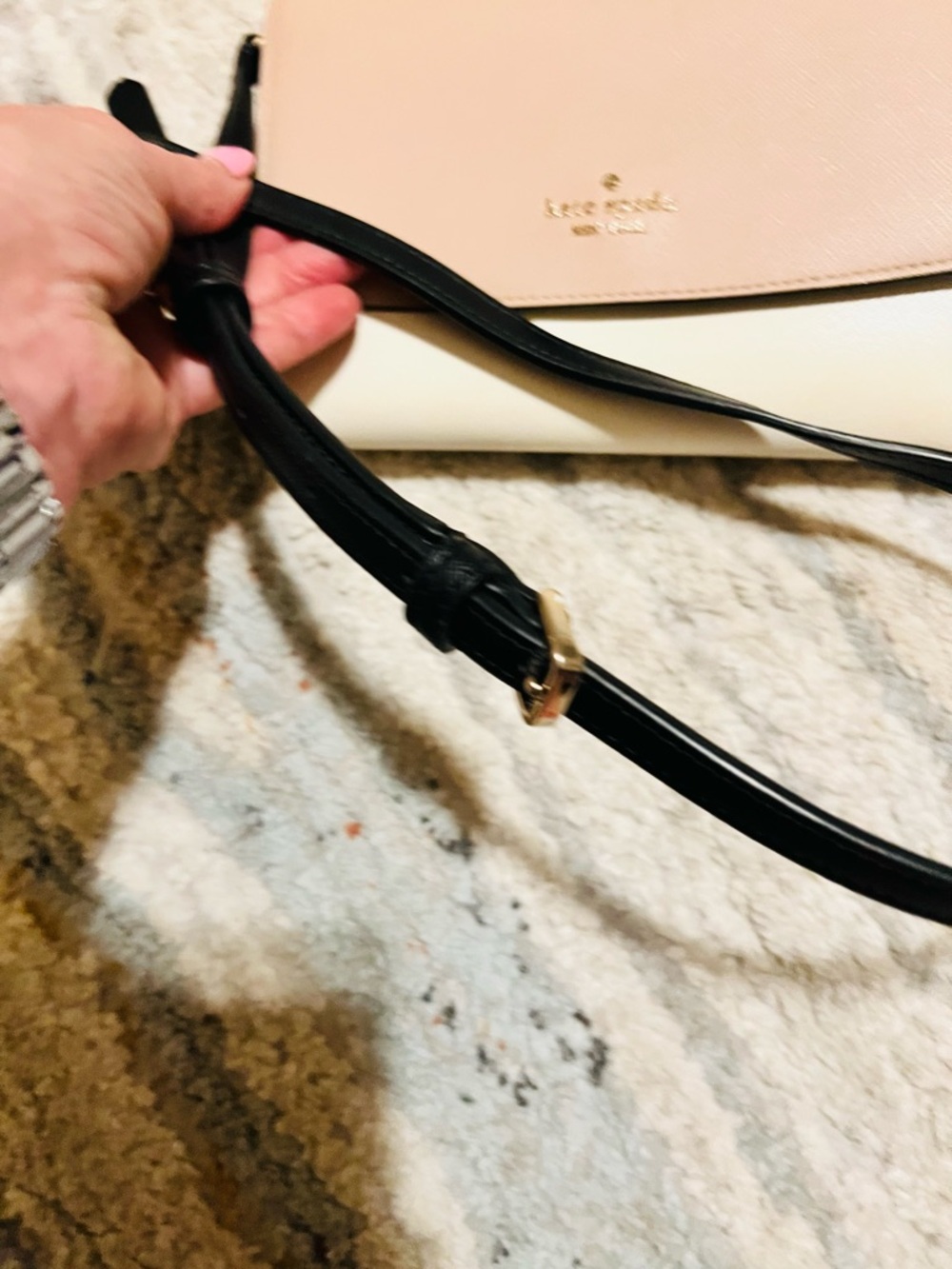 kate spade Beige, Cream & Black Colorblock Crossbody Bag - Picture 11 of 11